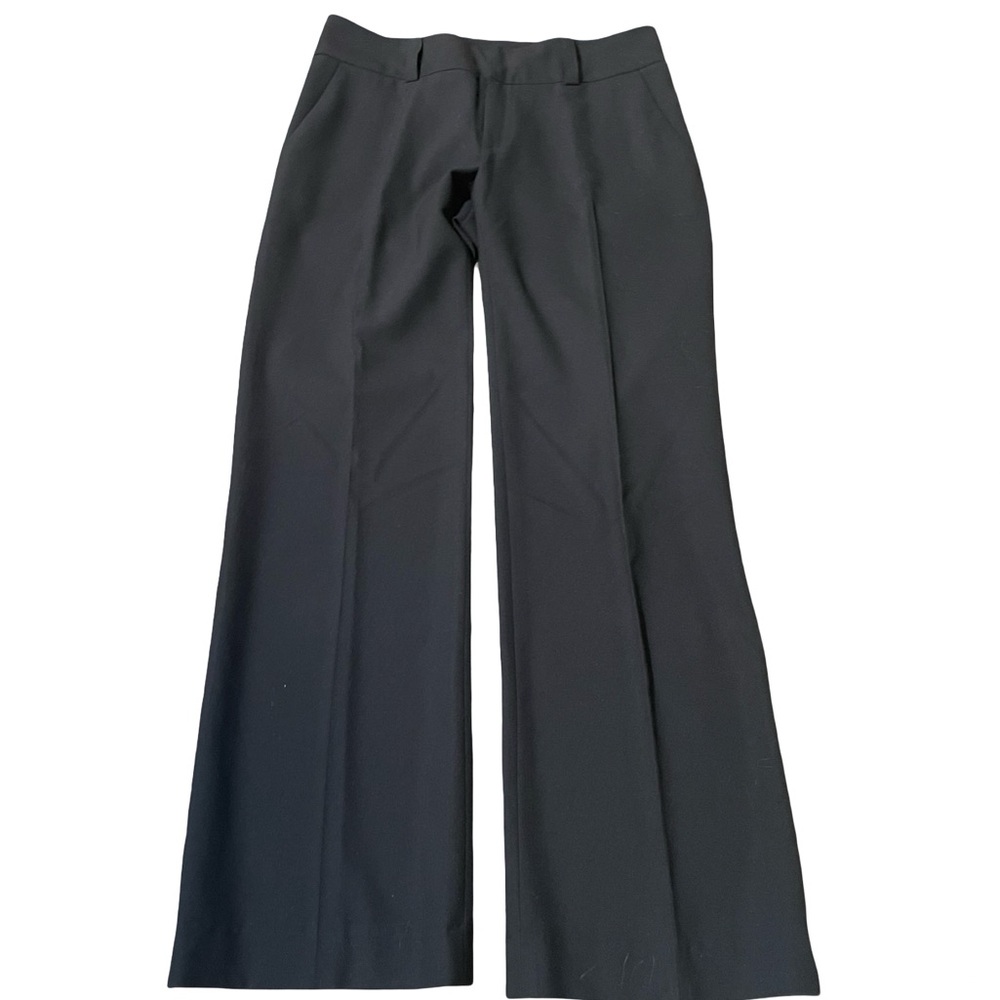 Karen Kane brown pant wide Leg 4 polyester rayon spandex side pockets belt loops - Picture 3 of 11